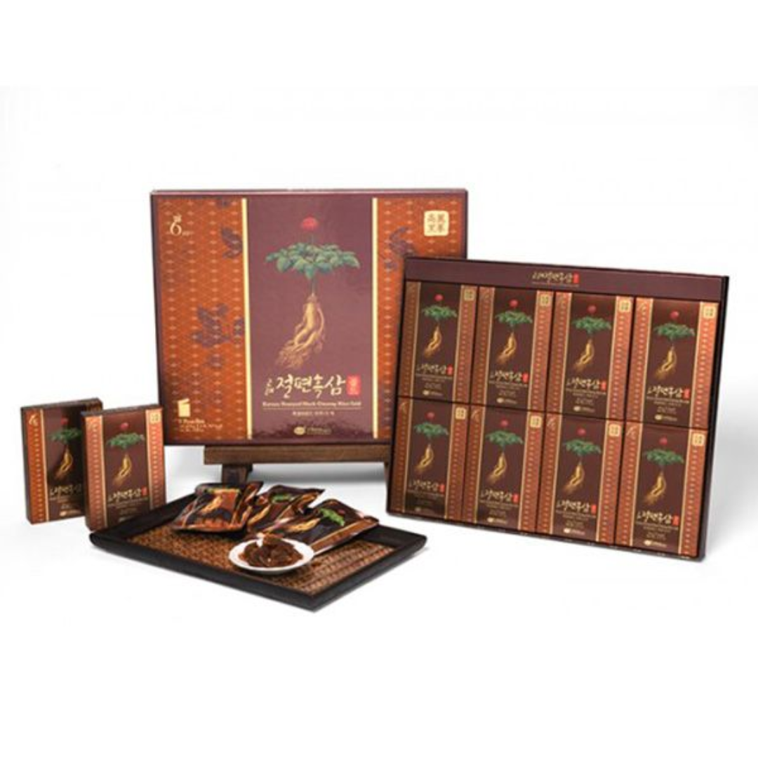 Hắc Sâm Lát Tẩm Mật Ong KGS Hàn Quốc Hộp 8 Gói x 20g