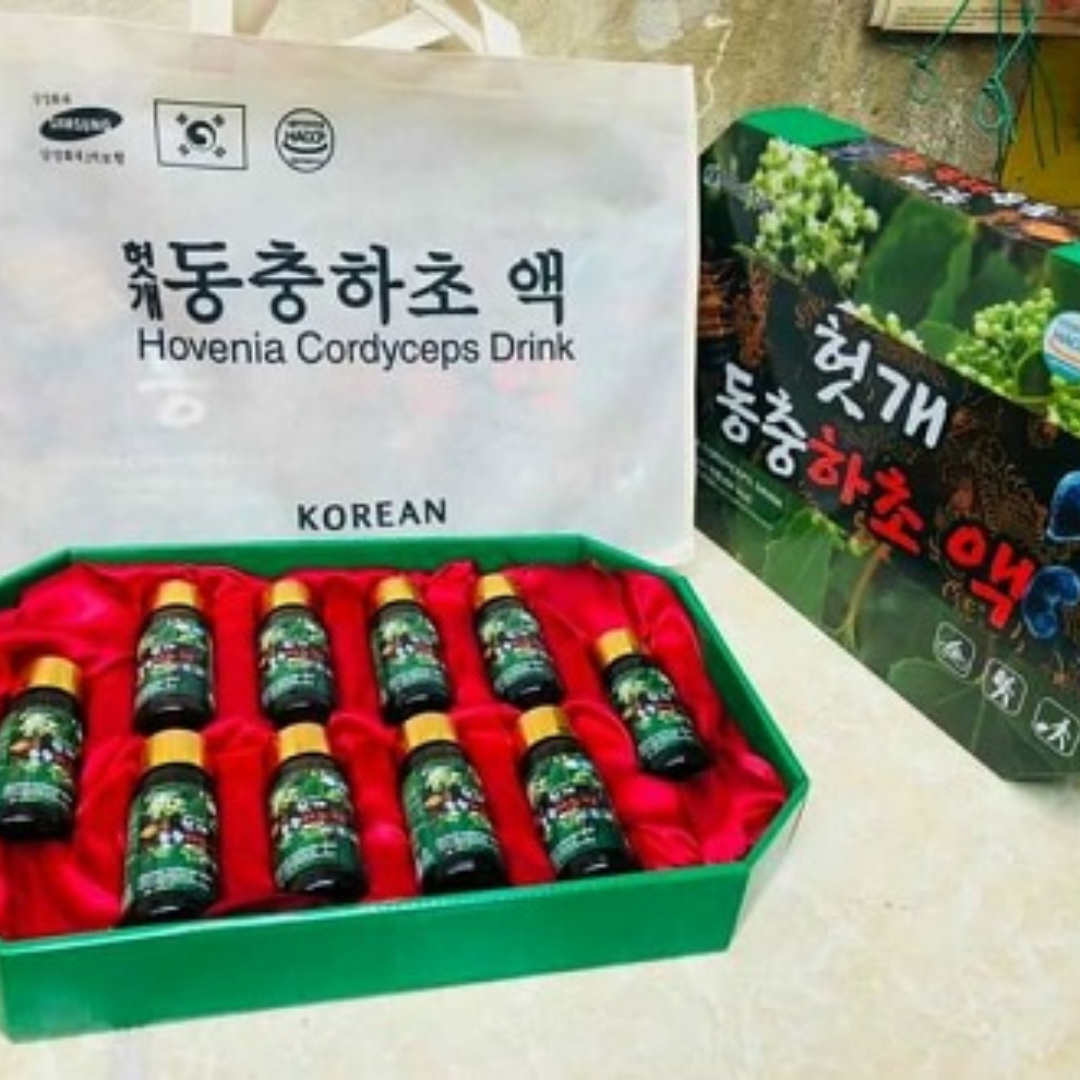 Nước Bổ Gan Đông Trùng JeongWon - Hộp 10 chai