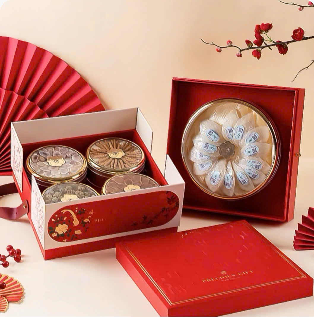 Set hộp quà Tết 2 tầng