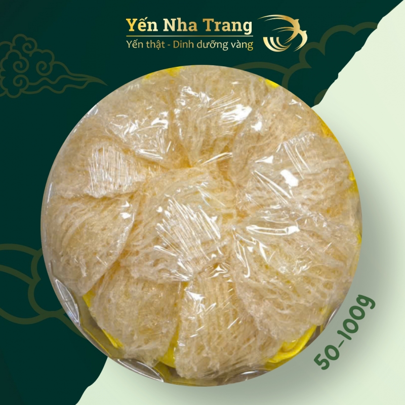 Tổ Yến Tinh Chế - Tinh Chế Bạch Yến - Tinh Chế Bạch Yến 50% Sợi ngắn 50% Sợi Dài