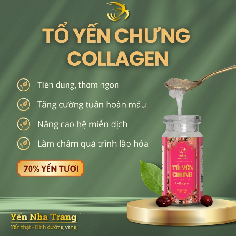 Yến chưng tươi Collagen