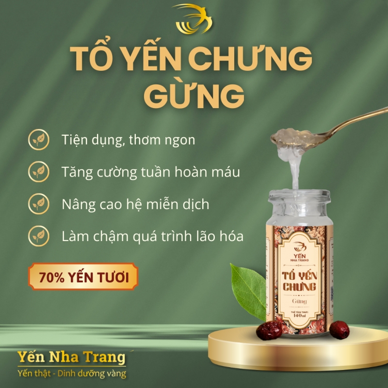Yến chưng tươi Gừng