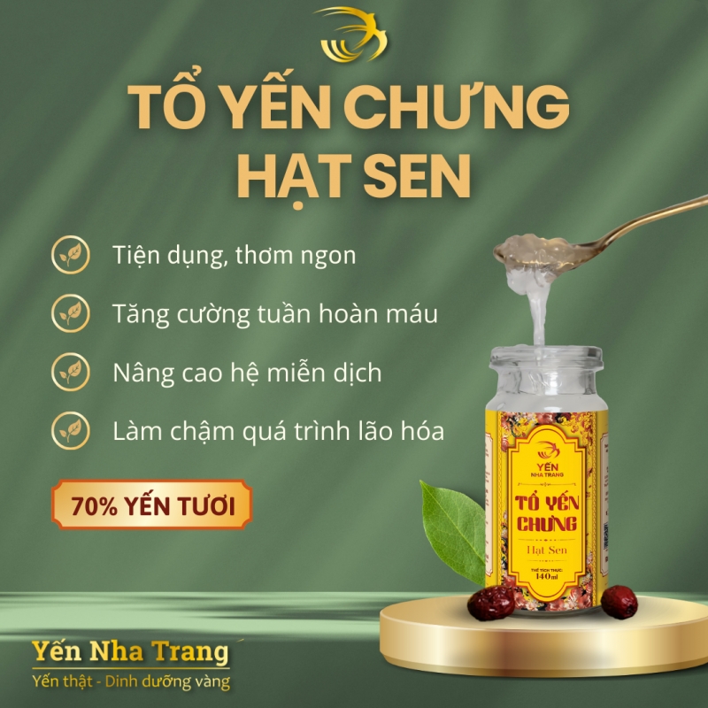 Yến chưng tươi Hạt Sen