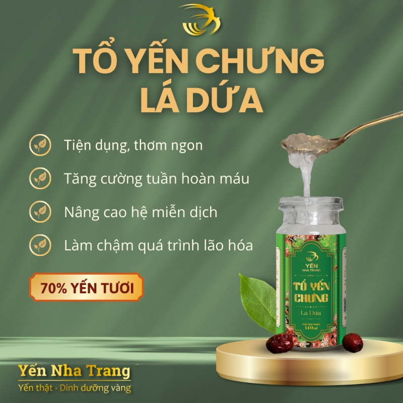 Yến chưng tươi Lá Dứa