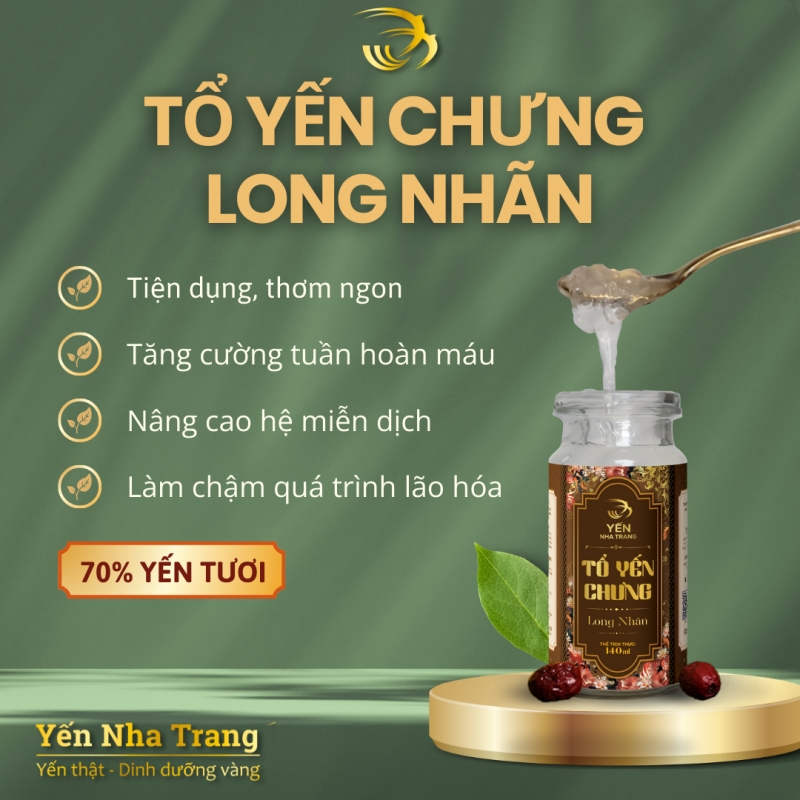 Yến chưng tươi Long Nhãn