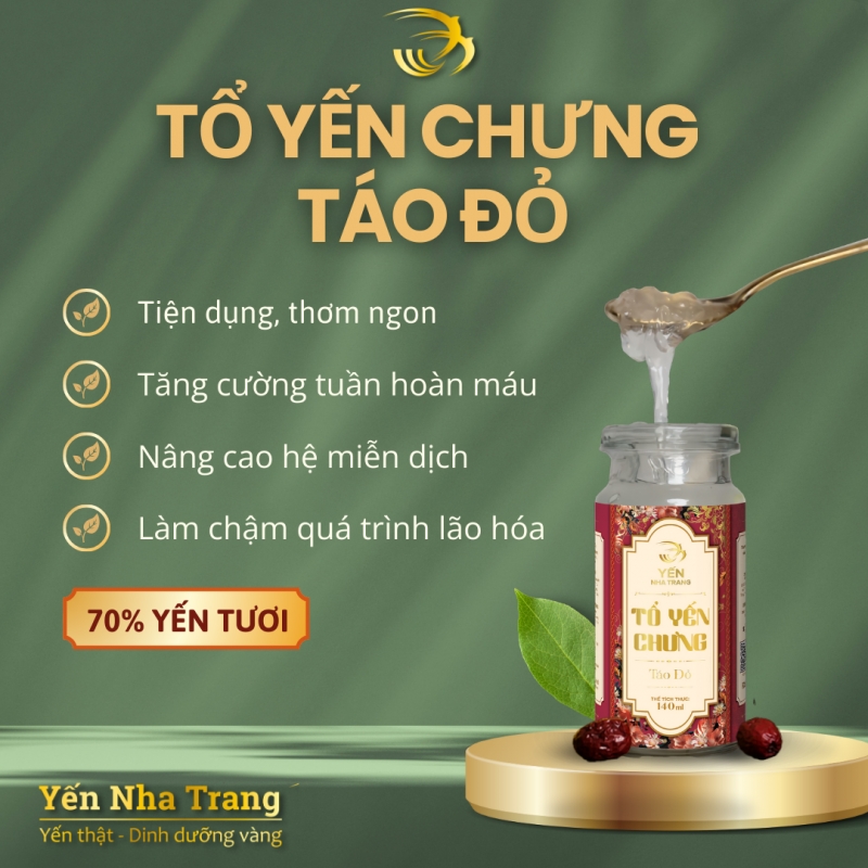 Yến chưng tươi Táo Đỏ